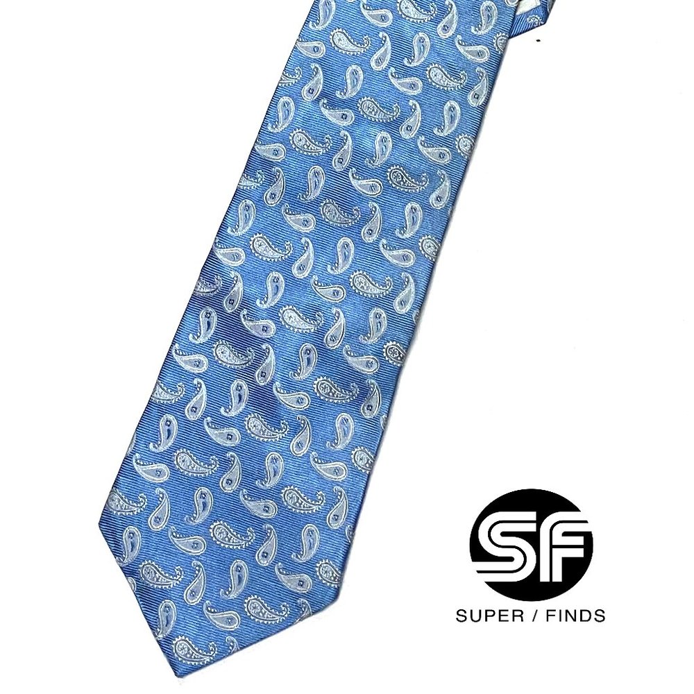Brooks Brother Blue Paisley Tie-Superfinds
